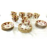 Selection of Royal Albert Lady Hamilton pieces to include 11 saucers, 12 cups, 7 side plates, good