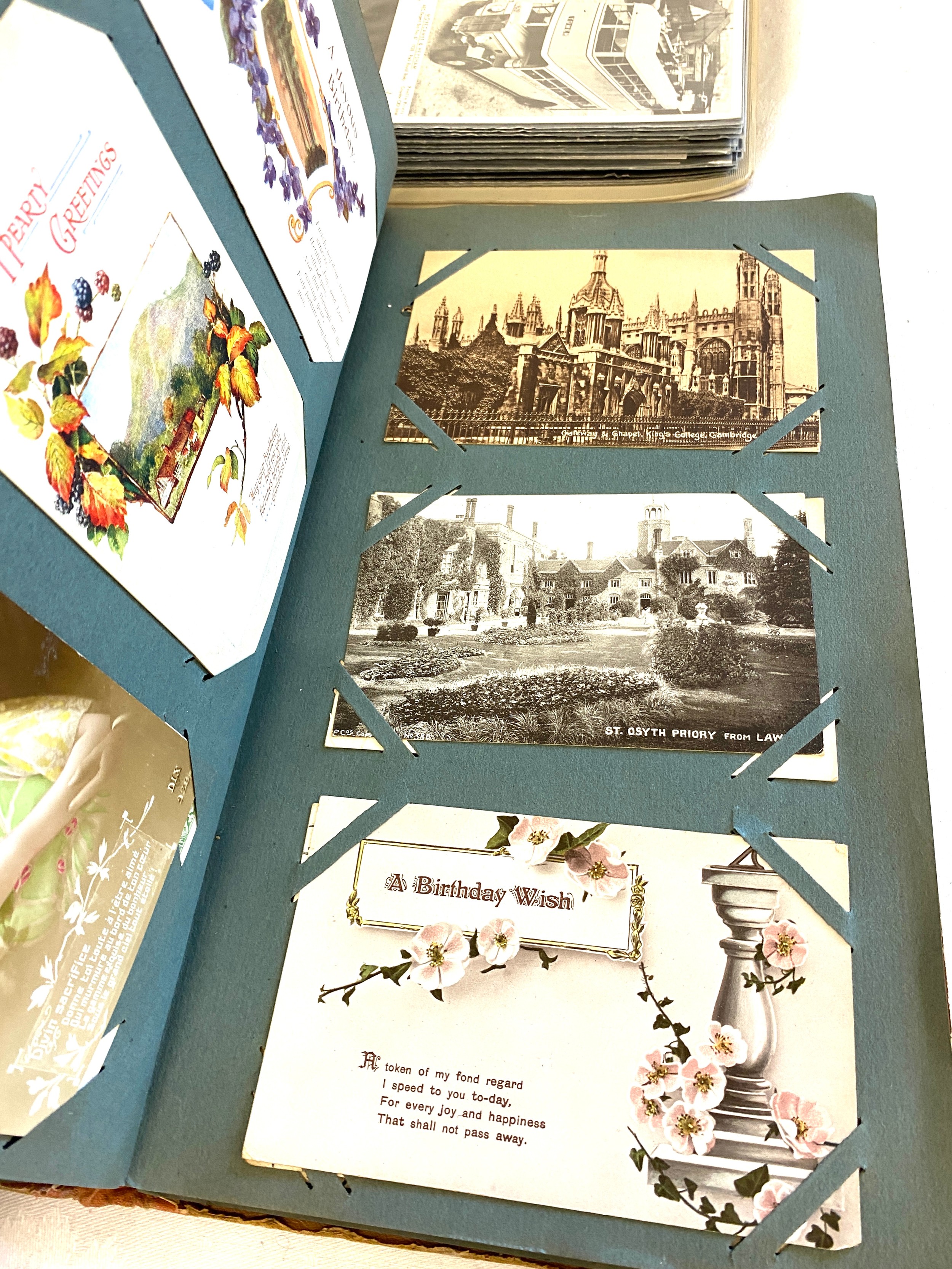 Selection of various vintage and later postcards in album - Image 5 of 17