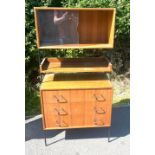 Mid Century Vanson modular unit measures approx 54.5 inches tall 27 inches wide 16 inches depth