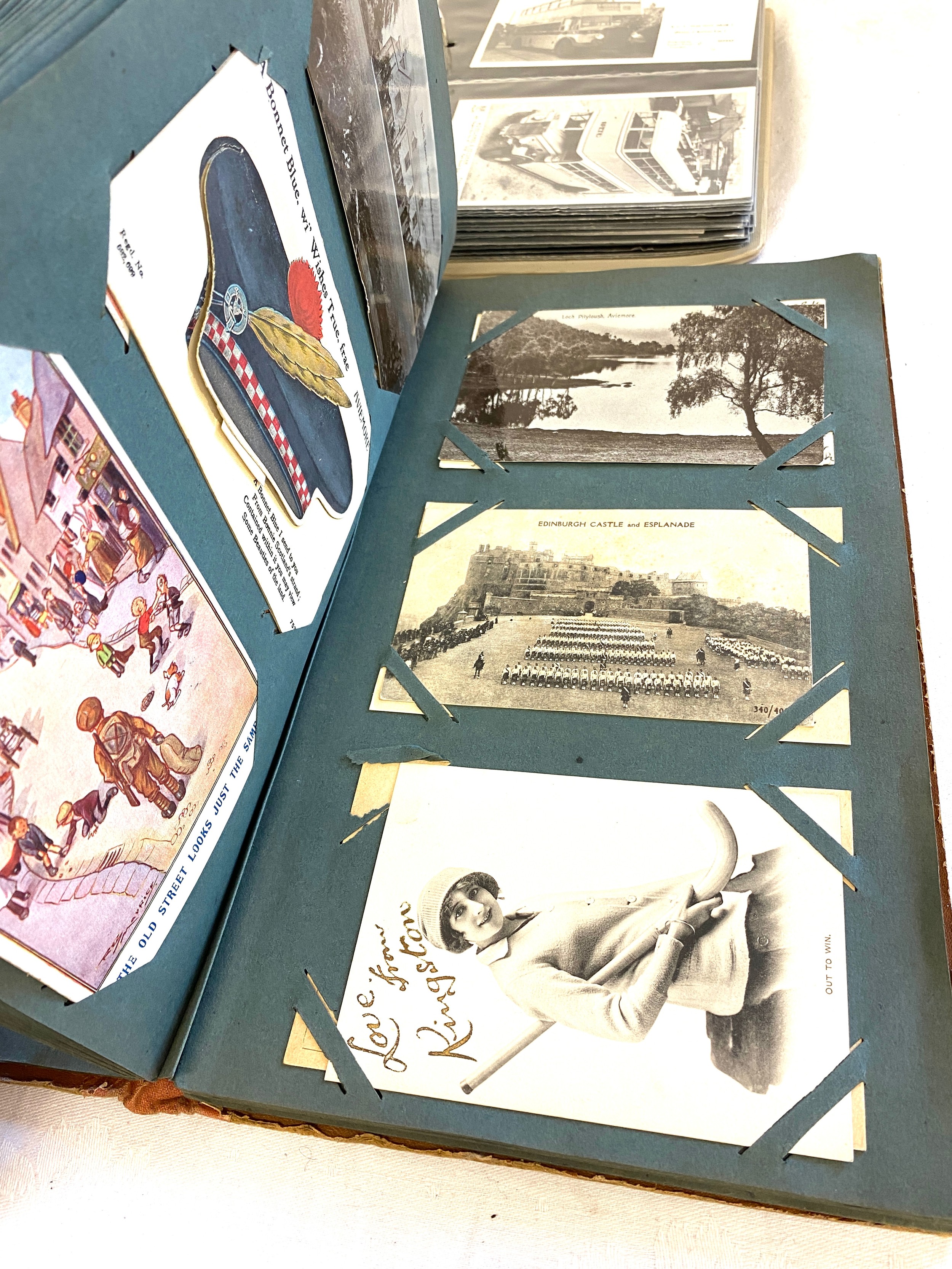 Selection of various vintage and later postcards in album - Image 16 of 17