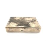 Egyptian silver cigarette box, weight approx 137 grams