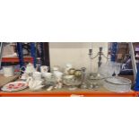 Large selection of miscellaneous includes glass ware, tea services etc
