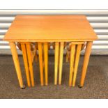 Teak mid century Nest of of 5 tables