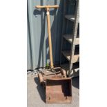 Vintage British made pull along lawnmower