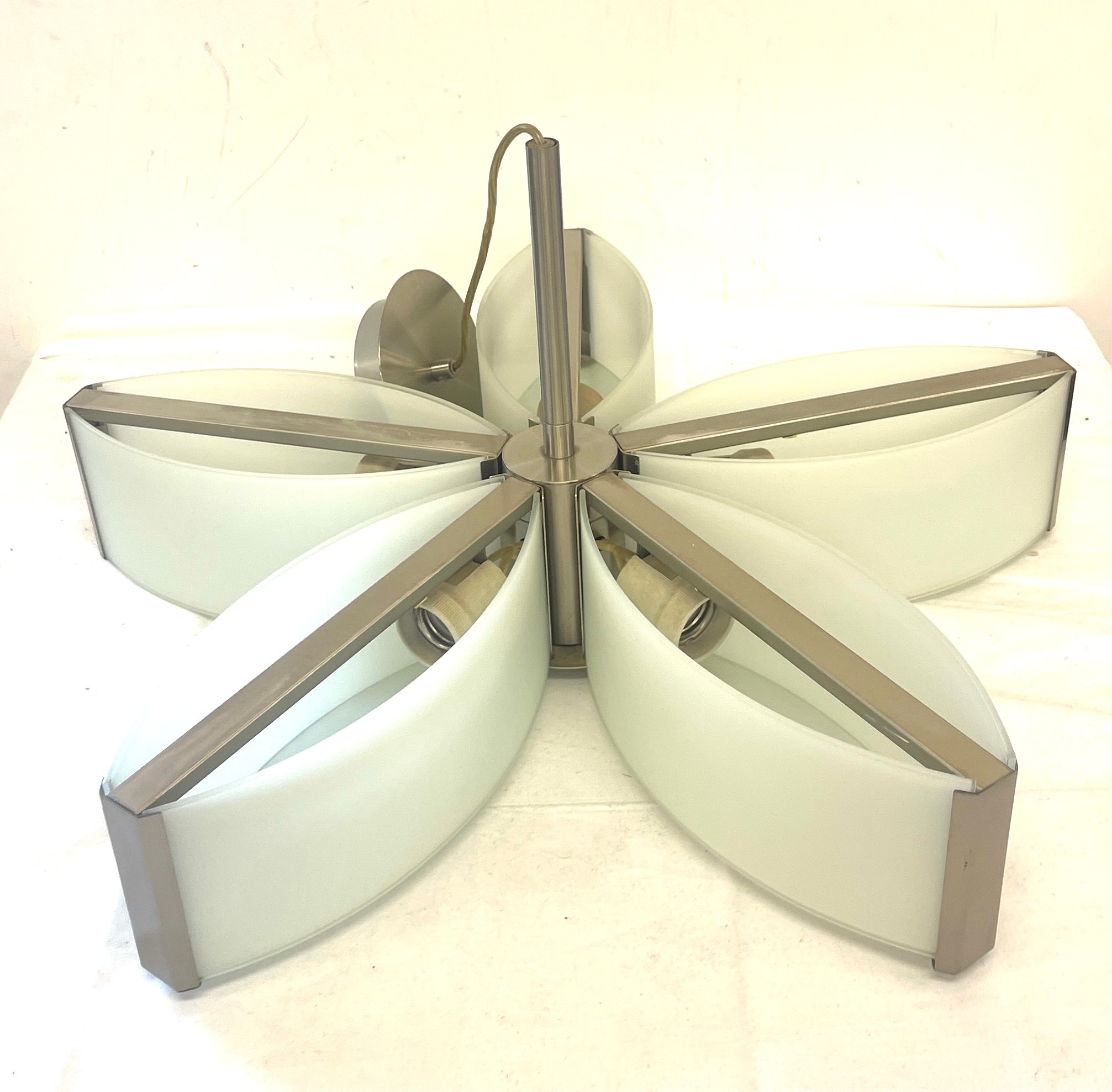 Retro ceiling light fitting, approximate measurement: diameter 22 inches, Height 12 inches