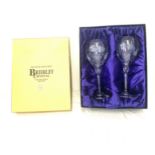 Boxed Brierley crystal glasses