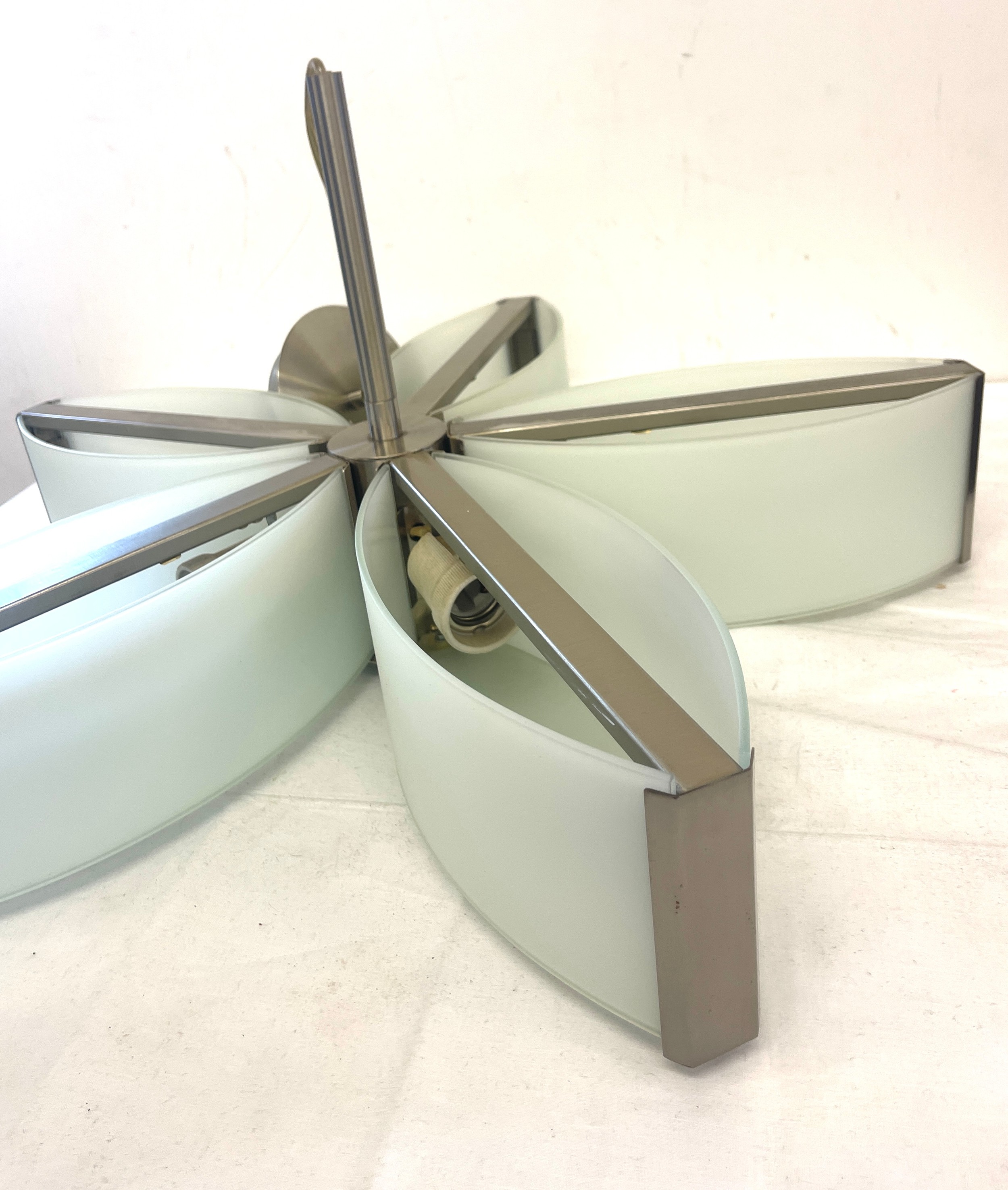Retro ceiling light fitting, approximate measurement: diameter 22 inches, Height 12 inches - Image 4 of 4
