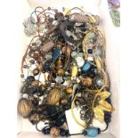 Large selection of assorted costume jewellery