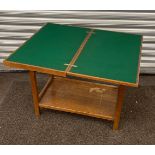 The Chevin folding games table, Prov Patent 6624/50, approximate measurements: Height 23 inches,