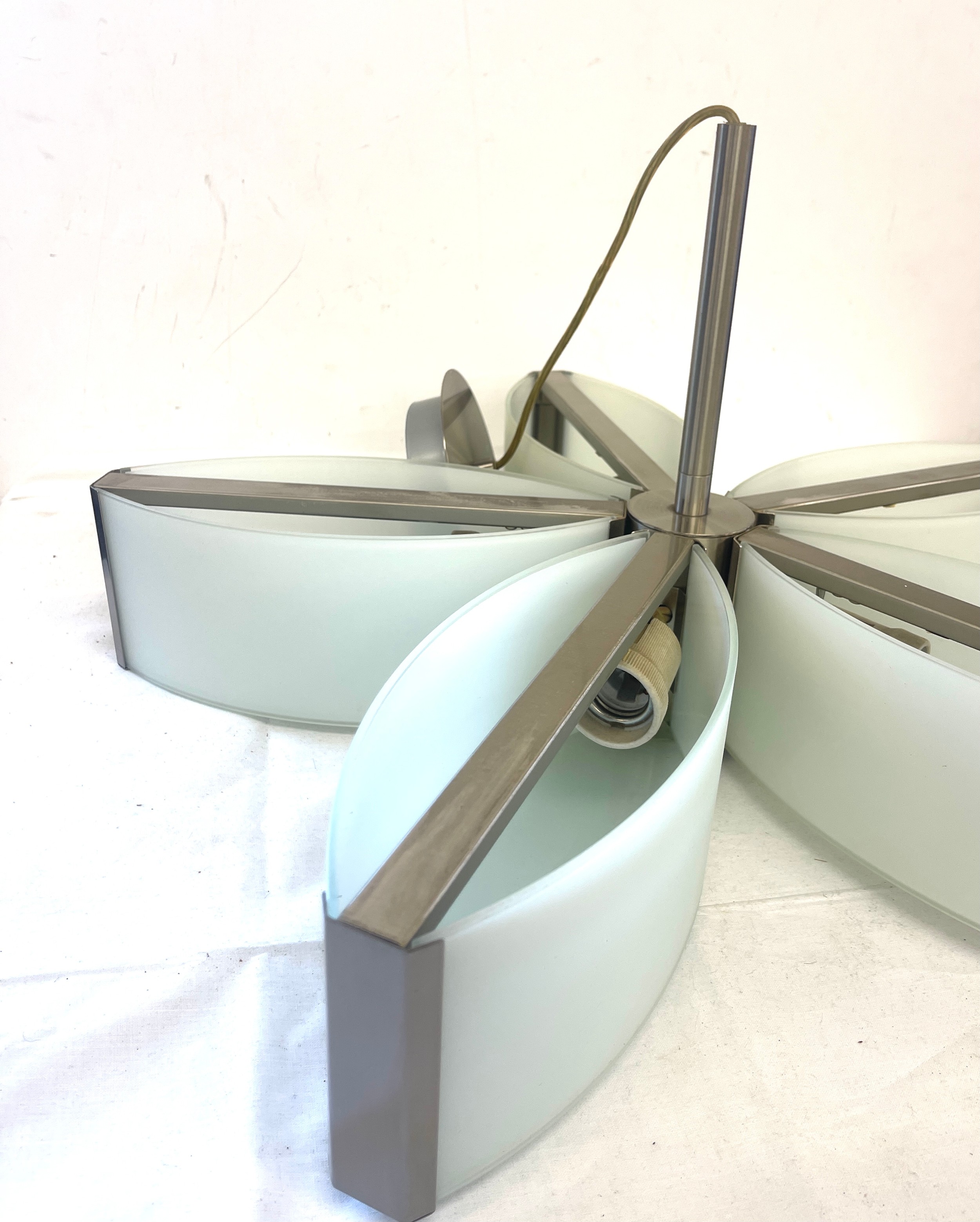 Retro ceiling light fitting, approximate measurement: diameter 22 inches, Height 12 inches - Image 3 of 4