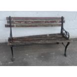 Vintage Cast iron end bench