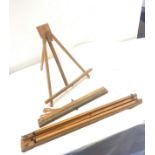 2 Vintage wooden easels