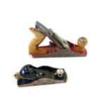 Stanley no 9 1/5 wood plane in original box and a acorn no 4 plane