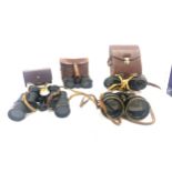 Cased vintage M.O.D 1944 Kershaw binoculars, Bino Prism No.2, MKII, Vintage theatre binoculars,