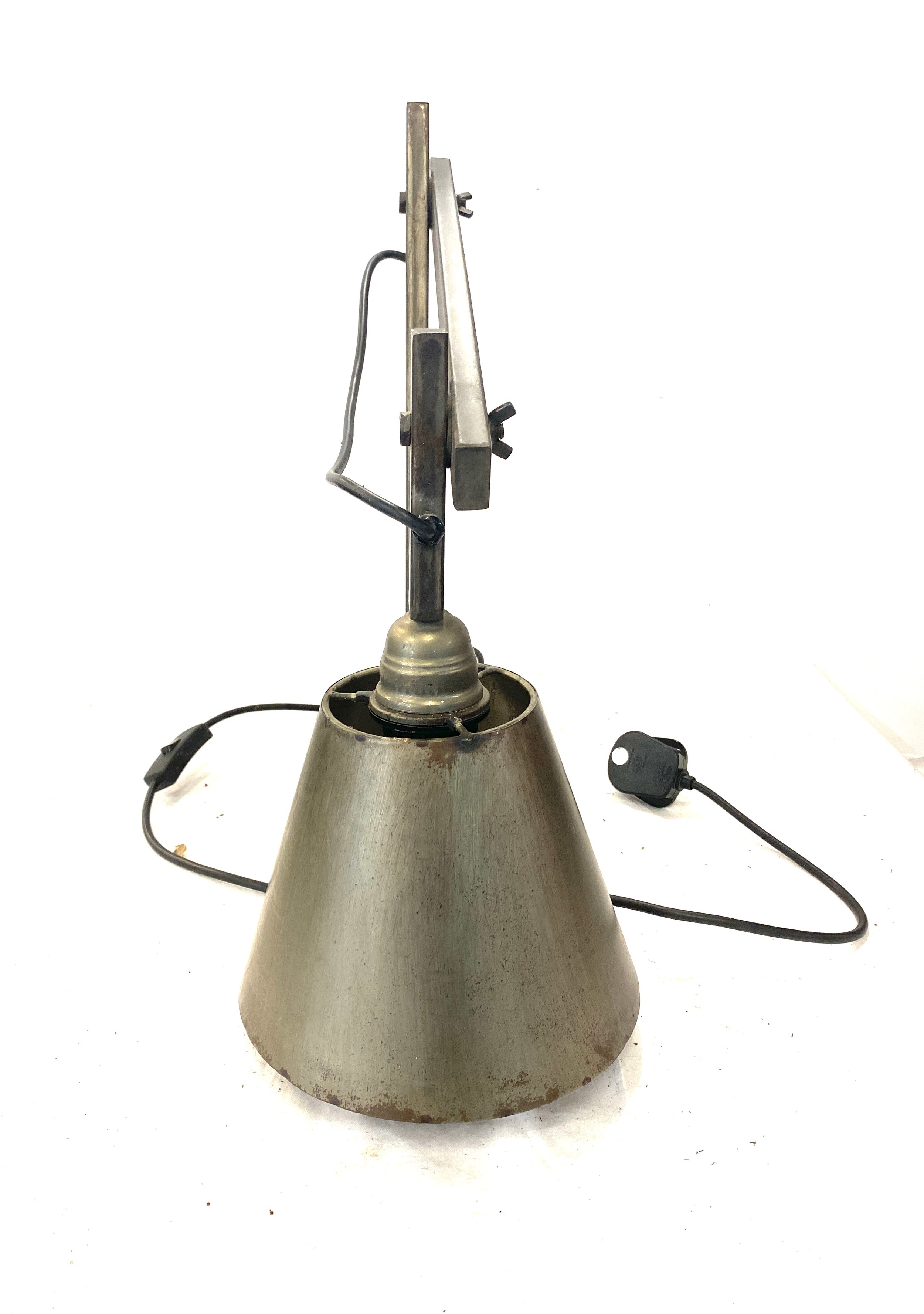 Industrial style angle poise desk lamp, working order - Image 3 of 3