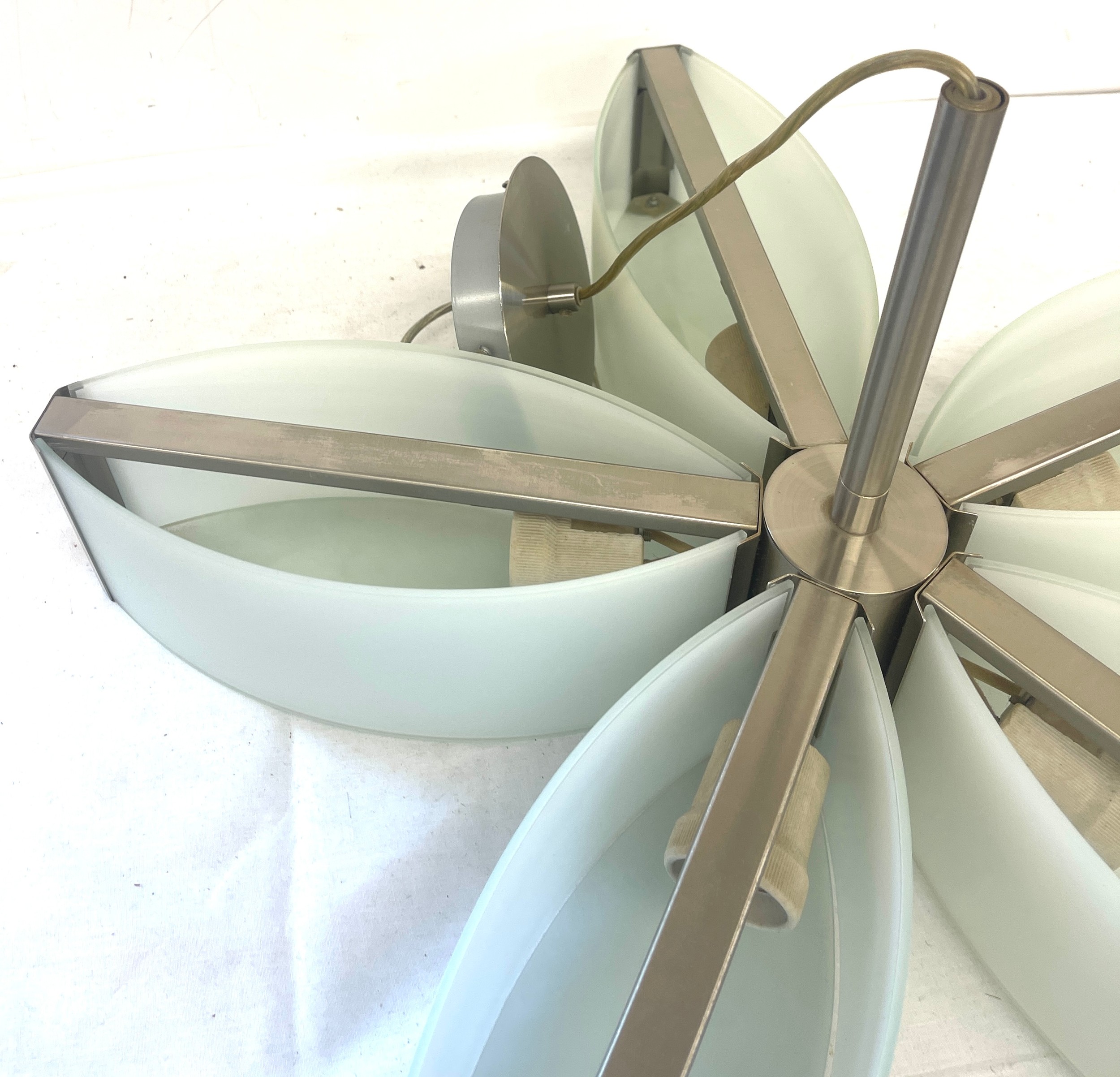 Retro ceiling light fitting, approximate measurement: diameter 22 inches, Height 12 inches - Image 2 of 4