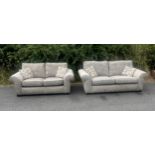 Three and two seater upholstered sofa