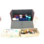 Large selection of assorted paints includes, enamel, Acrylic etc.