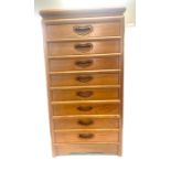 Miniature 8 drawer chest of draws measures approx 24 inches tall 12 inches wide 8 inches depth