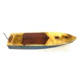 Boxed better light swift wind up boat, approximate length 13 inches, untested