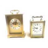2 Carriage clocks, Smiths and E.A Combo, both untested