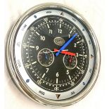 Spirit of St Louis battery operated wall clock, diameter 15 inches, untested