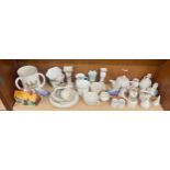 Box of crested china ware including Goss etc