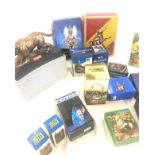 Large selection of boxed novelty table lighters