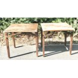 2 Goodlys Leicester Folding tables, each table measures approx