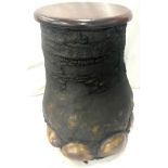 Victorian Elephant foot storage stool, approximate measurements: Height 18 inches,