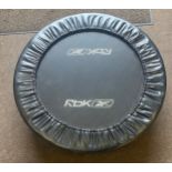 Reebok training trampoline measures approx 36 inches diameter and 9 inches high