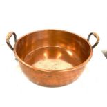 Vintage copper jam pan