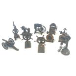 Selection of novelty sharpeners includes sewing machine, clock etc