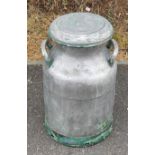 JMMB Trifolet stainless steel milk churn, overall height 20 inches