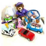 Selection of toys includes Buzz light year (working) etc