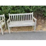 Two Seater wooden bench