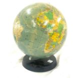 Small vintage world globe measures 26cm tall