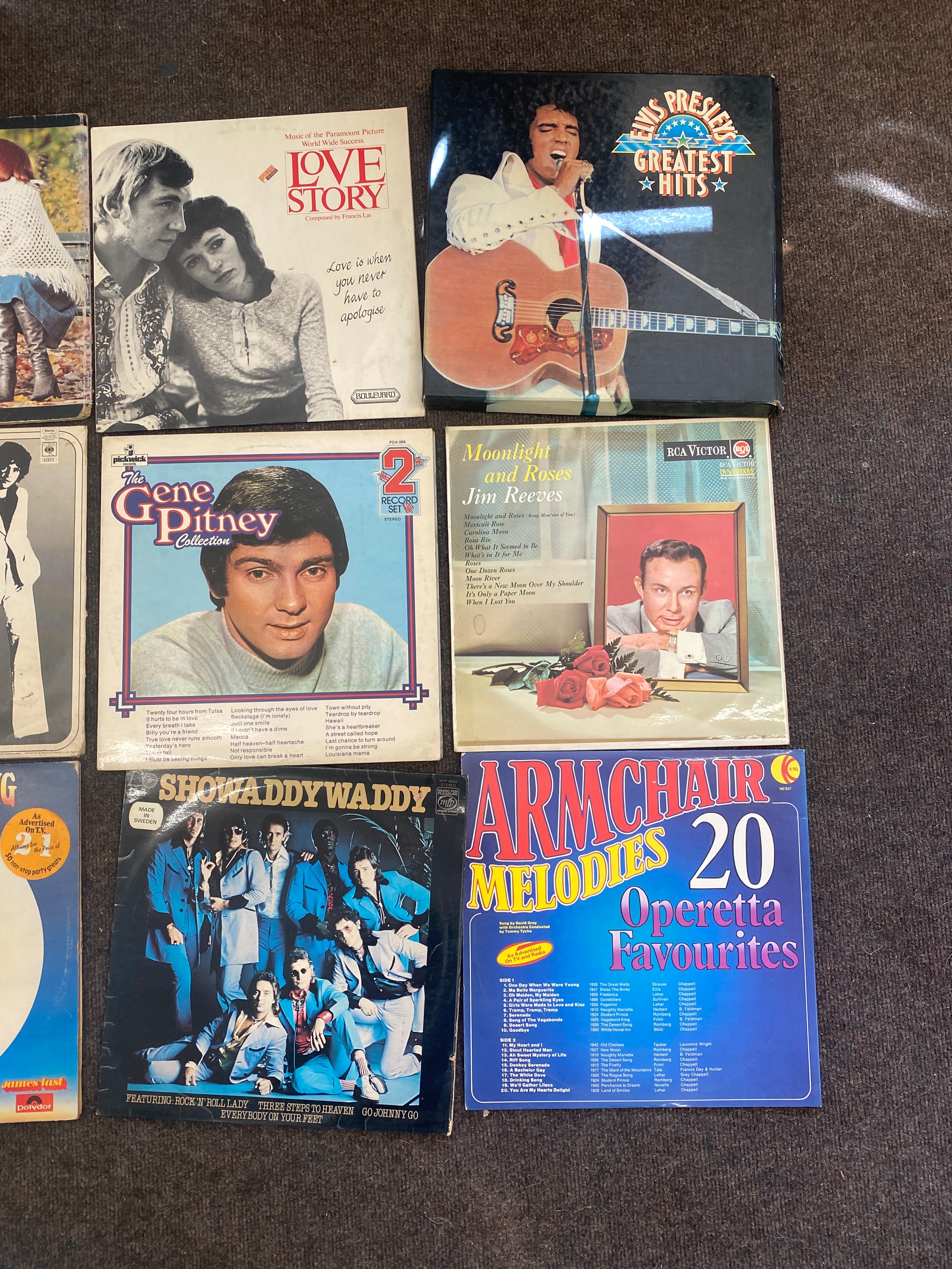 Selection of assorted records includes Armchair, Showaddy Waddy, The Gene Pitney, Elvis etc - Image 4 of 5