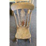 Vintage Windsor back rocking chair