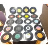 Selection of 45's records, various genre