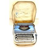 Cased vintage Beaucourt typewriter