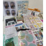 Selection of craft miscellaneous to include templates, shape card kits, decoupage etc