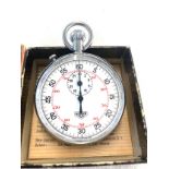 Cased heuer split second stopwatch, in original box