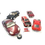 Selection of model cars includes burago porsche 911, Burago alfetta etc