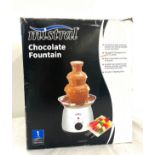 Boxed Small Mistrol chocolate fountain, new in box