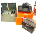 Selection of projector equipment includes bell and howel, agfa family set automatic camera etc
