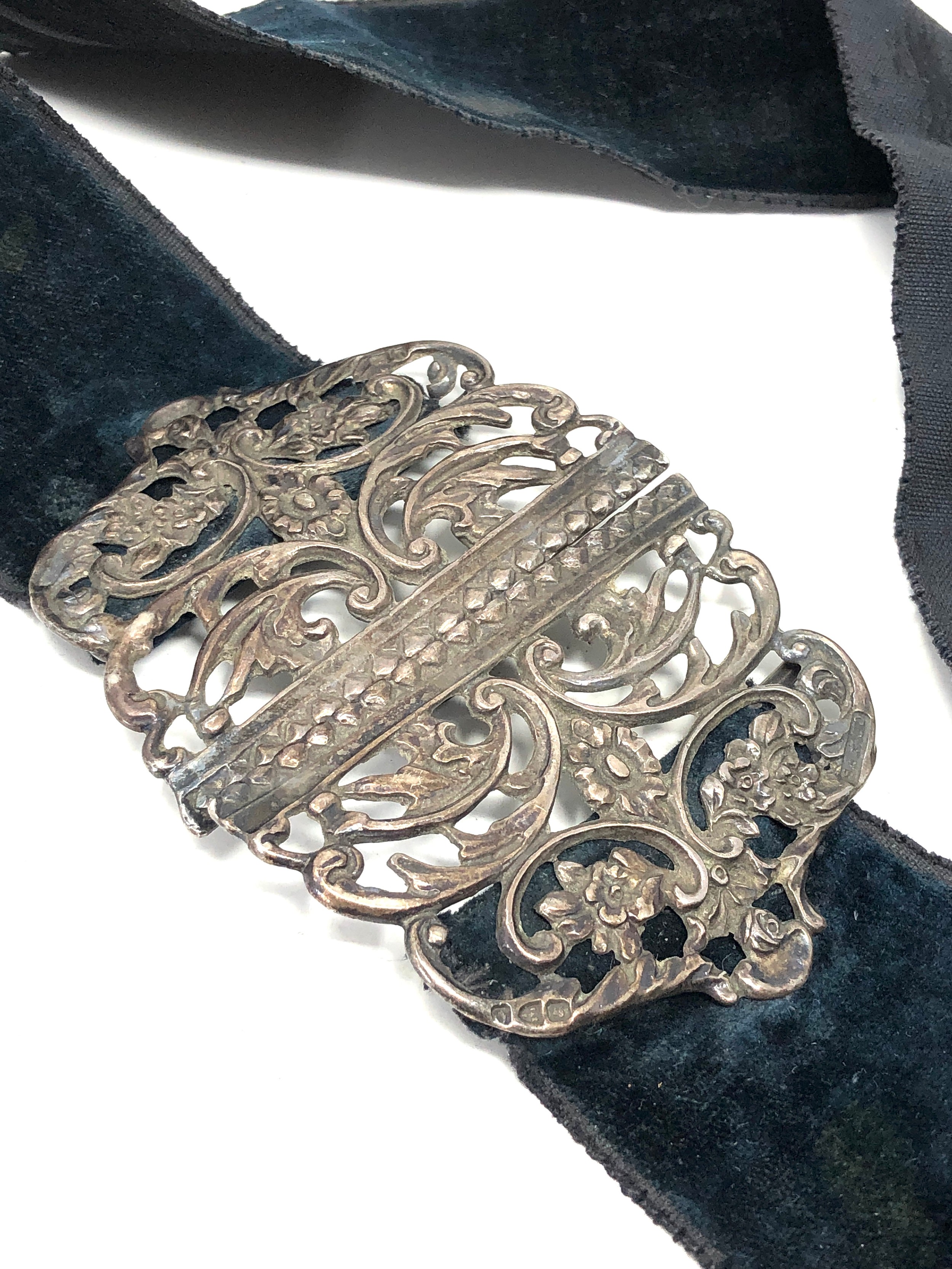 Antique silver nurses buckle chester silver hallmarks - Bild 2 aus 6