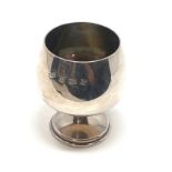 Silver wine goblet birmingham silver hallmarks