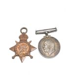 2 ww1 medals mons star to 9587 pte t rampton worcestershire reg the war medal to 98514 2.a.m d.d