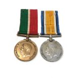 ww1 mercantile marine medal pair to frederick smith